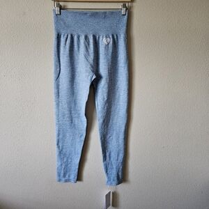 NWTs WOMEN'S BEST Move Seamless Leggings Blue Marl - Double Extra Large